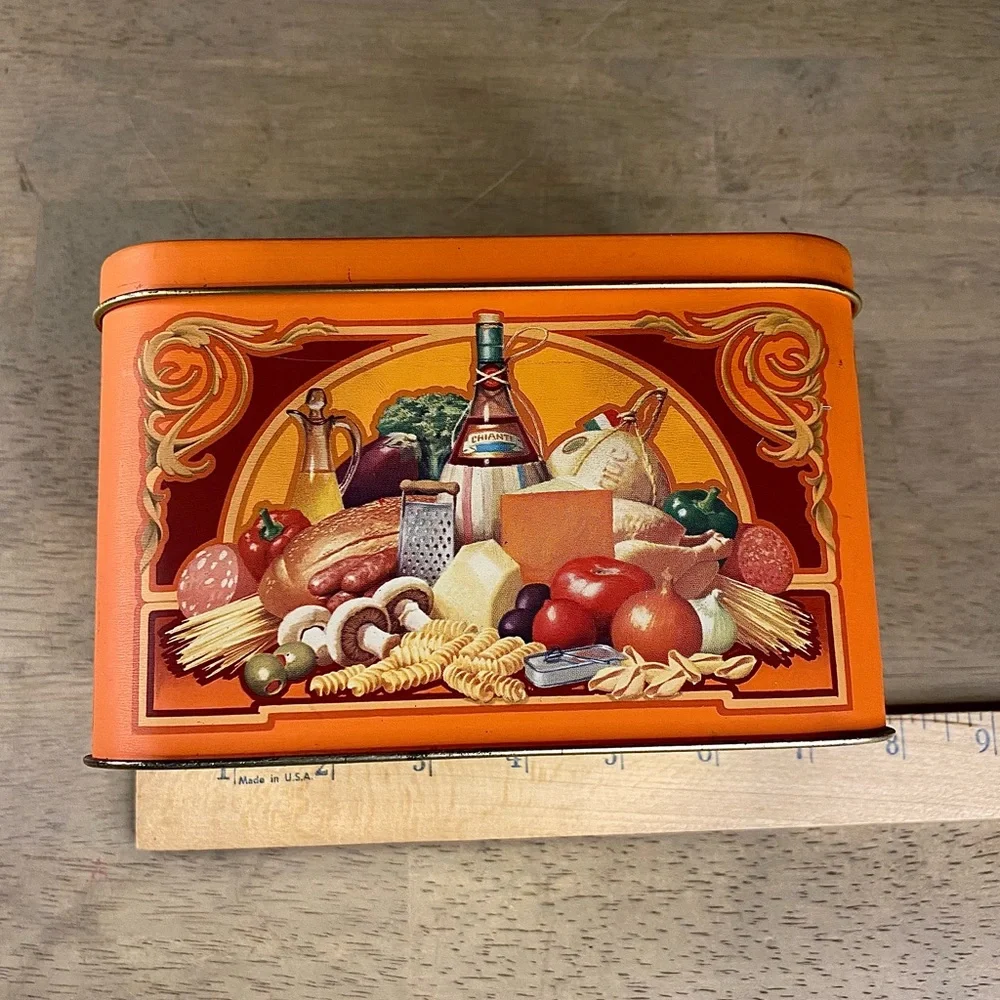 RAGU Recipes Tin Vintage 80s Metal Box Made In England Empty 6
